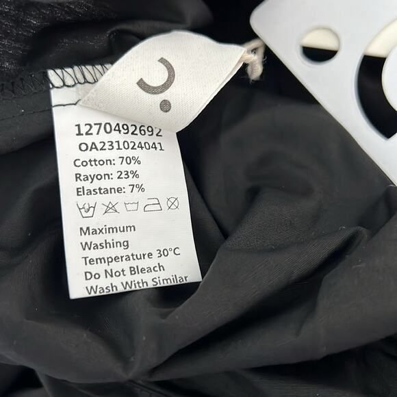 NWT MINIMALIST MODERN lovers COMMENSE black full skirt wrap top dress S - Picture 4 of 8